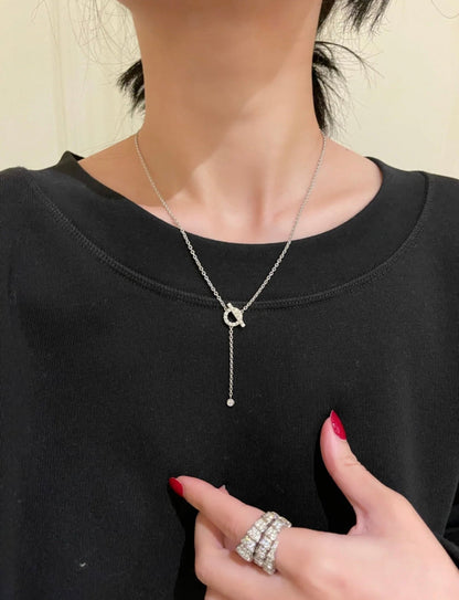 [Renovia Jewelry]FINESSE SILVER DIAMOND NECKLACE