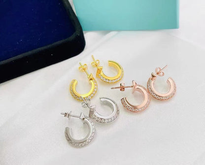 [Renovia Jewelry]T1 HOOP DIAMOND EARRINGS