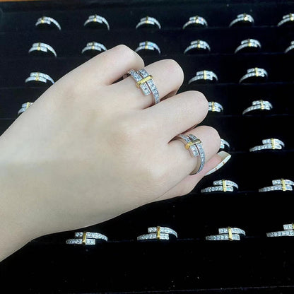 [Renovia Jewelry]EDGE GOLD SILVER DIAMOND RING