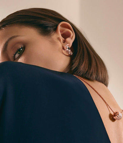 [Renovia Jewelry]BEE LOVE DIAMOND HOOP EARRINGS