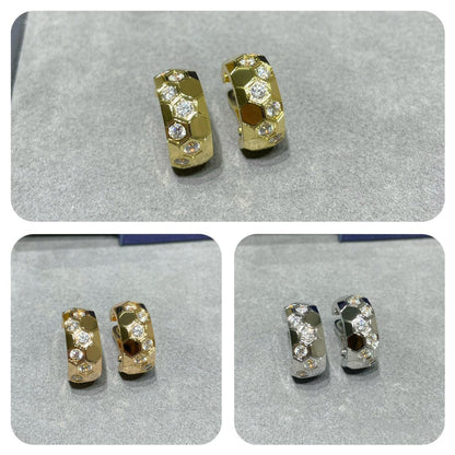 [Renovia Jewelry]BEE LOVE DIAMOND HOOP EARRINGS