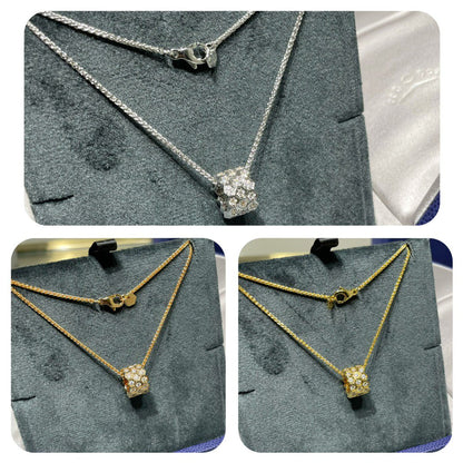 [Renovia Jewelry]BEE LOVE DIAMOND PAVED 3 ROW NECKLACE