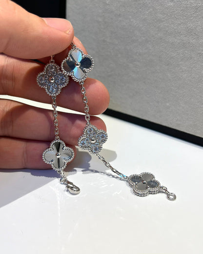 [Renovia Jewelry] CLOVER 5 MOTIF LASER BRACELET COLLECTION
