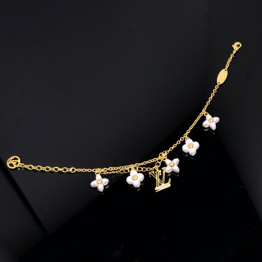 [Renovia Jewelry]LOGO 6 MOTIF STAR AND SUN GOLD BRACELET