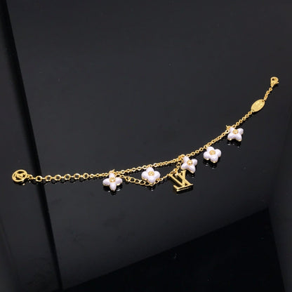 [Renovia Jewelry]LOGO 6 MOTIF STAR AND SUN GOLD BRACELET