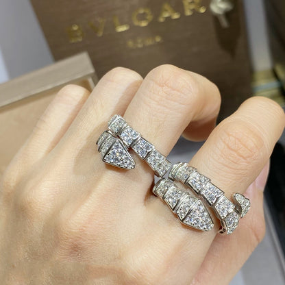 [Renovia Jewelry]SERPENTI RING SILVER DIAMOND PAVED