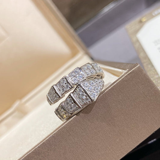 [Renovia Jewelry]SERPENTI RING SILVER DIAMOND PAVED