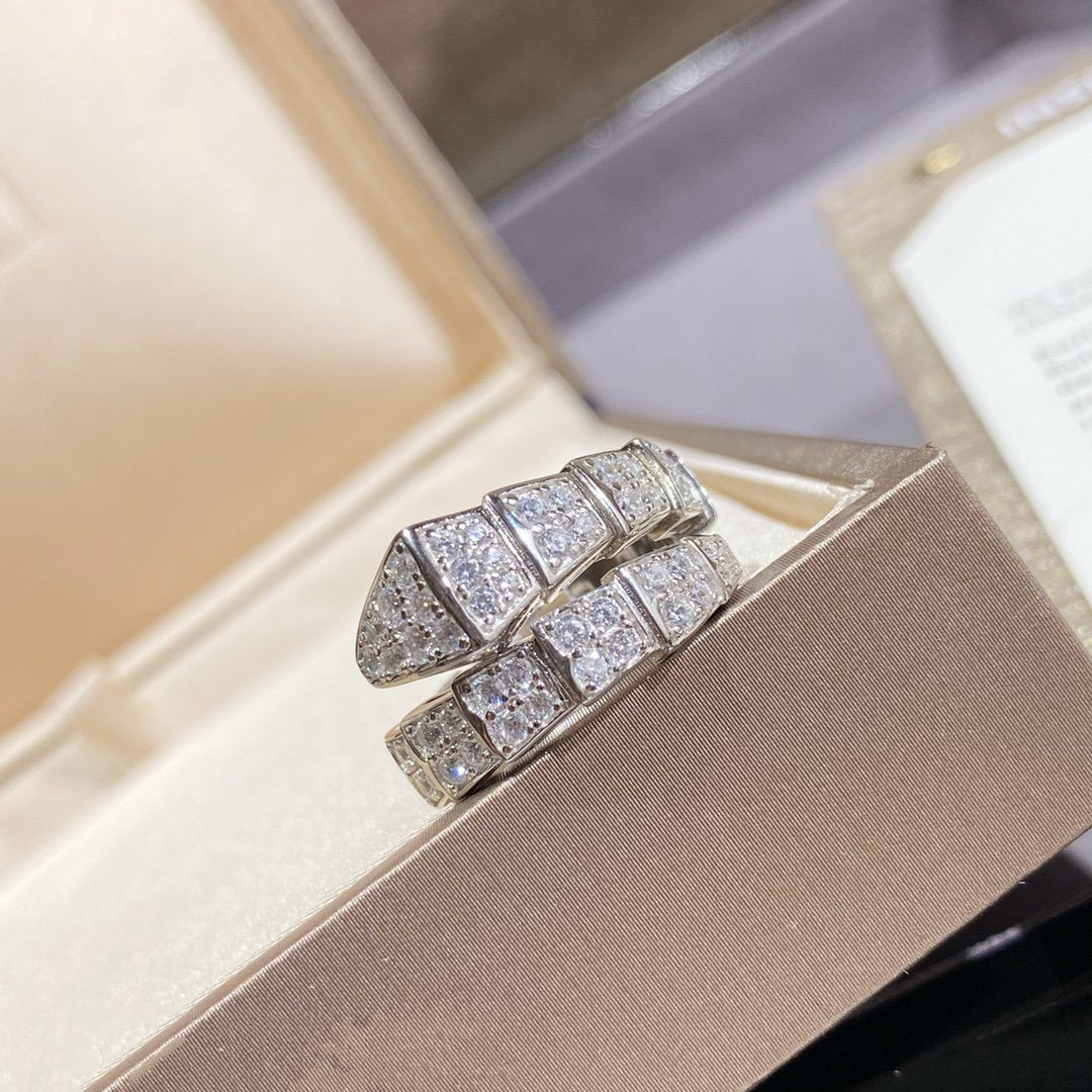 [Renovia Jewelry]SERPENTI RING SILVER DIAMOND PAVED