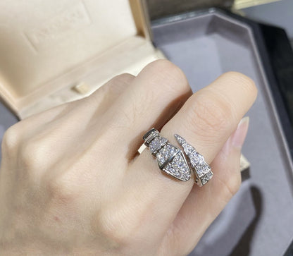 [Renovia Jewelry]SERPENTI LARGE RING SILVER DIAMOND PAVED