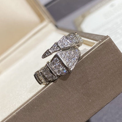 [Renovia Jewelry]SERPENTI LARGE RING SILVER DIAMOND PAVED