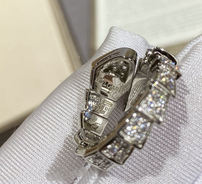 [Renovia Jewelry]SERPENTI LARGE RING SILVER DIAMOND PAVED