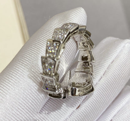 [Renovia Jewelry]SERPENTI LARGE RING SILVER DIAMOND PAVED