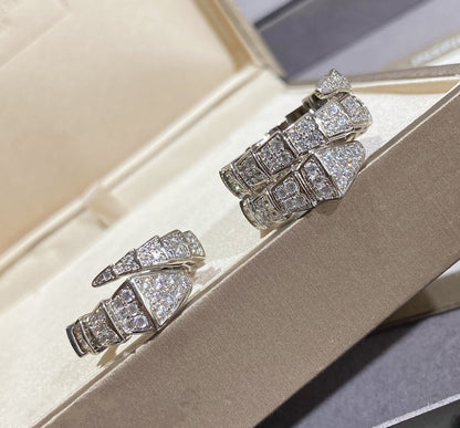 [Renovia Jewelry]SERPENTI LARGE RING SILVER DIAMOND PAVED