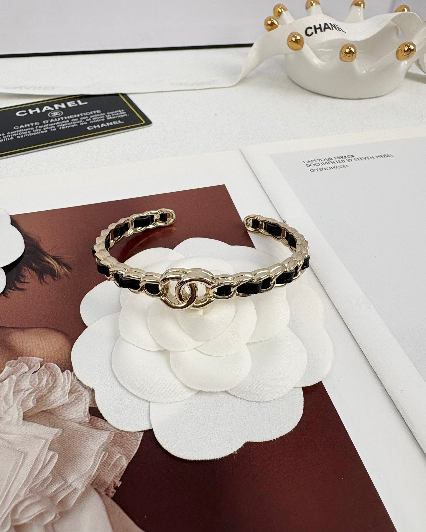 [Renovia Jewelry]Double C Open Bangle
