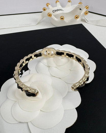 [Renovia Jewelry]Double C Open Bangle