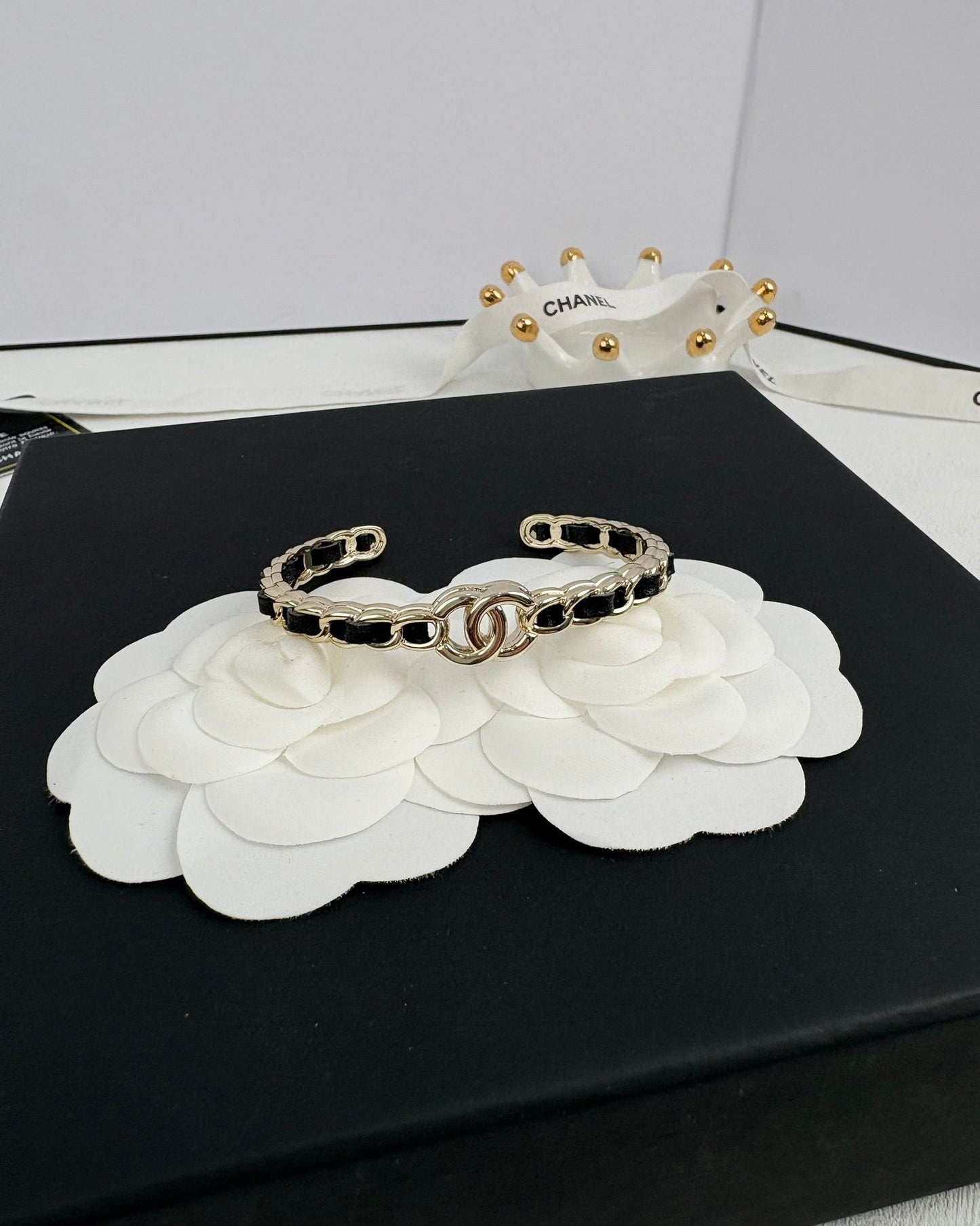 [Renovia Jewelry]Double C Open Bangle