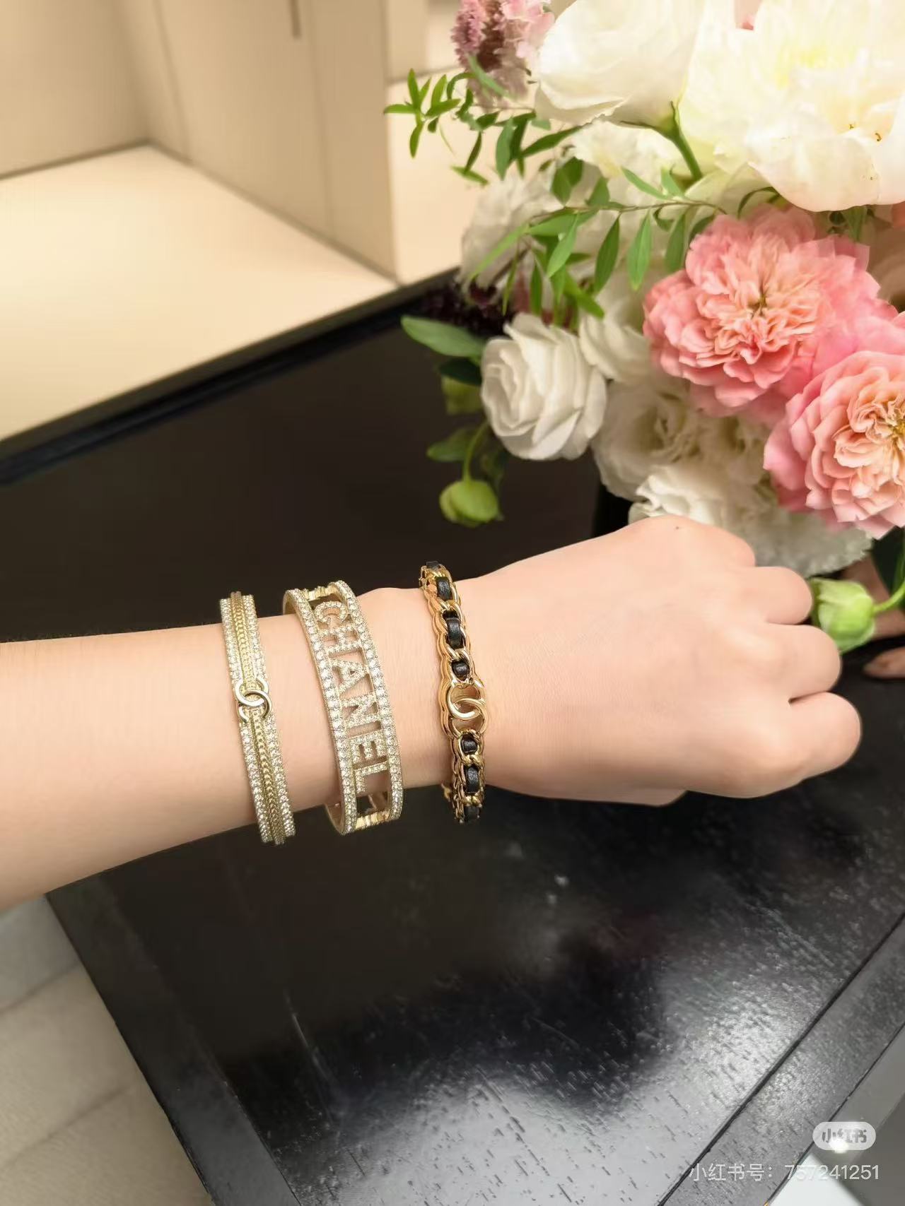 [Renovia Jewelry]Double C Open Bangle