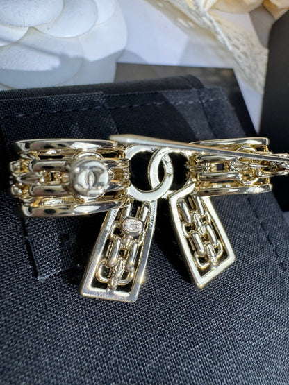 [Renovia Jewelry]25K Hollow Bow Brooch