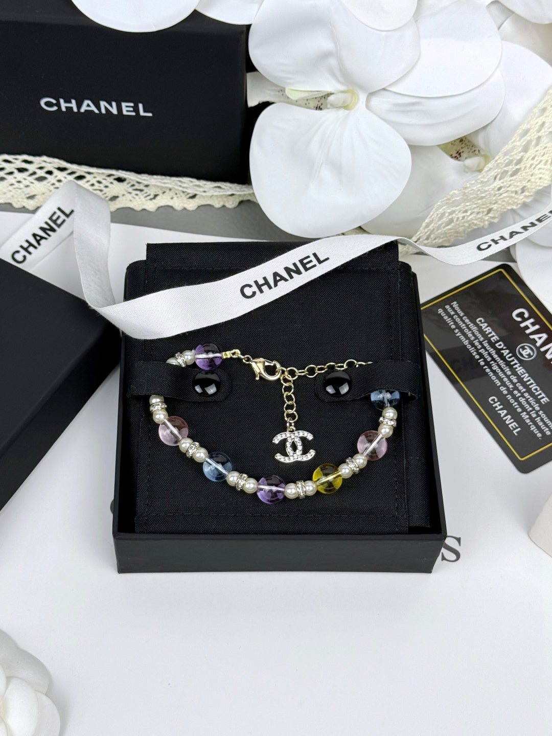 [Renovia Jewelry]Colorful Transparent Resin Bracelet