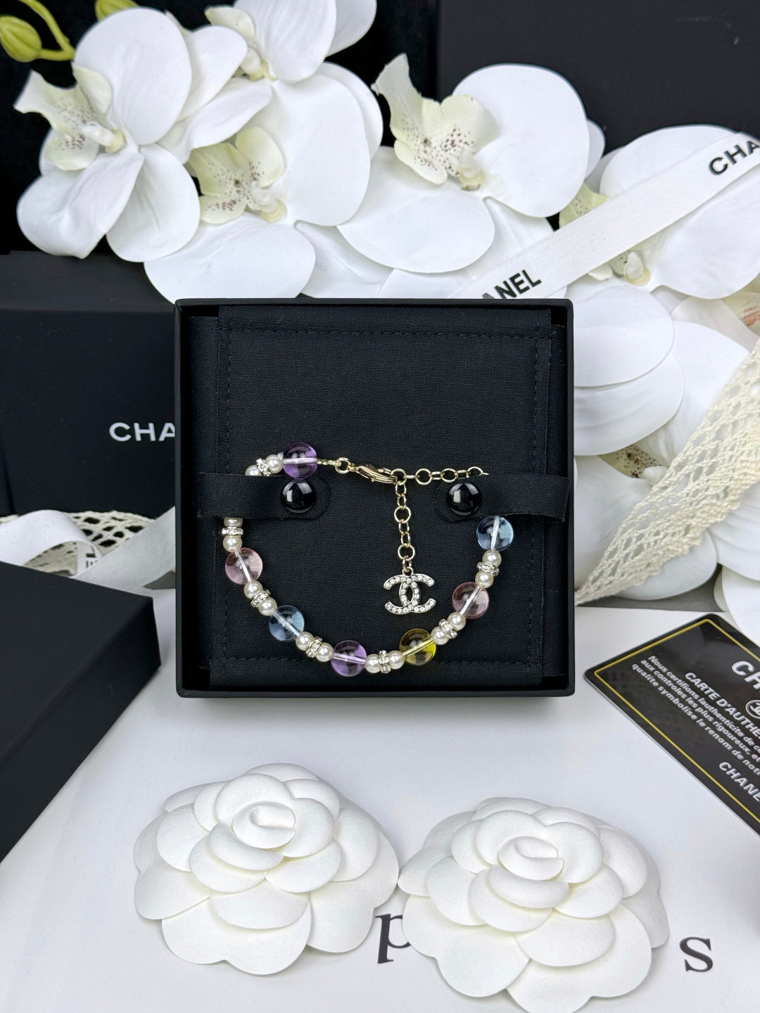 [Renovia Jewelry]Colorful Transparent Resin Bracelet