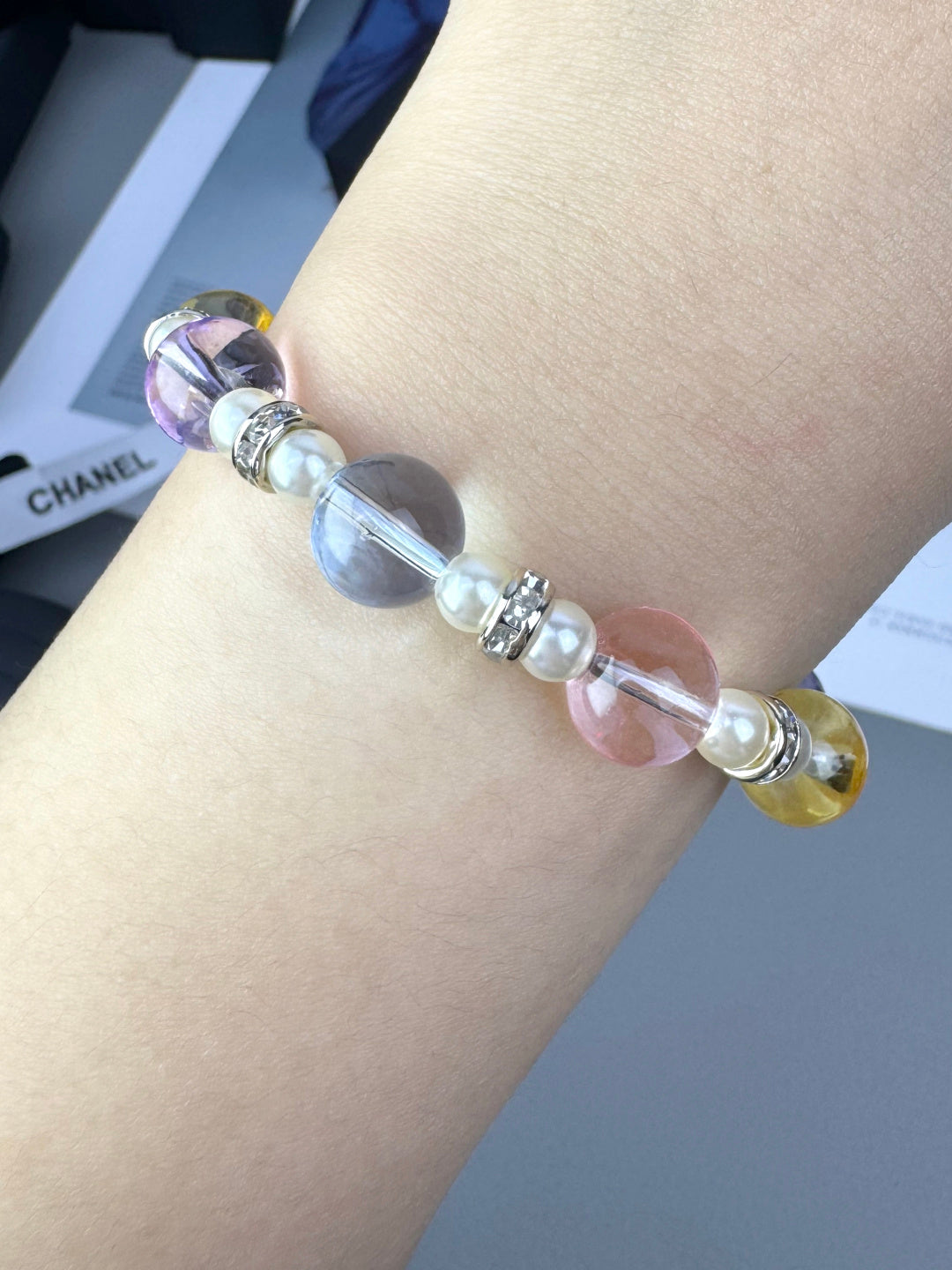 [Renovia Jewelry]Colorful Transparent Resin Bracelet
