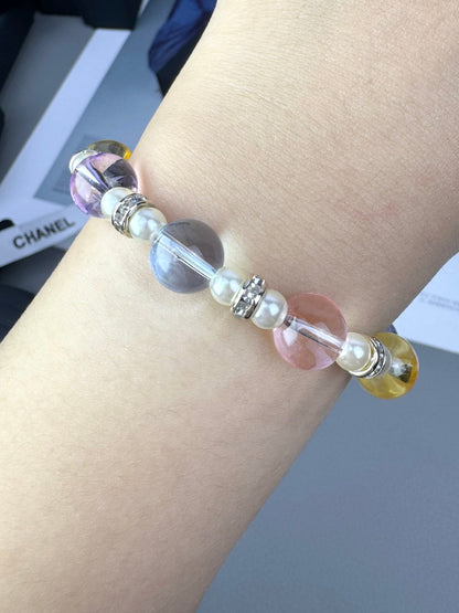 [Renovia Jewelry]Colorful Transparent Resin Bracelet