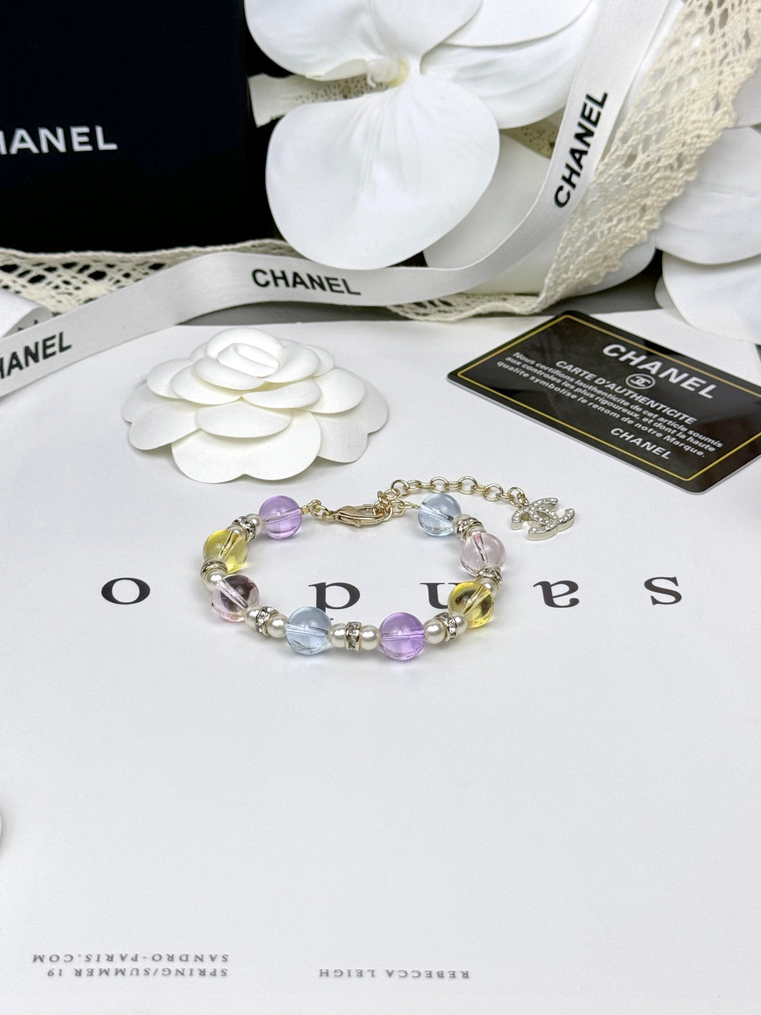 [Renovia Jewelry]Colorful Transparent Resin Bracelet
