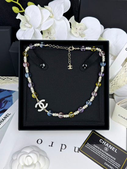 [Renovia Jewelry]26C New Spring Collection Colorful Transparent Resin Necklace