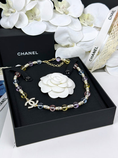 [Renovia Jewelry]26C New Spring Collection Colorful Transparent Resin Necklace
