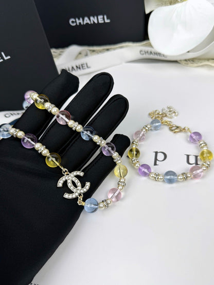 [Renovia Jewelry]26C New Spring Collection Colorful Transparent Resin Necklace