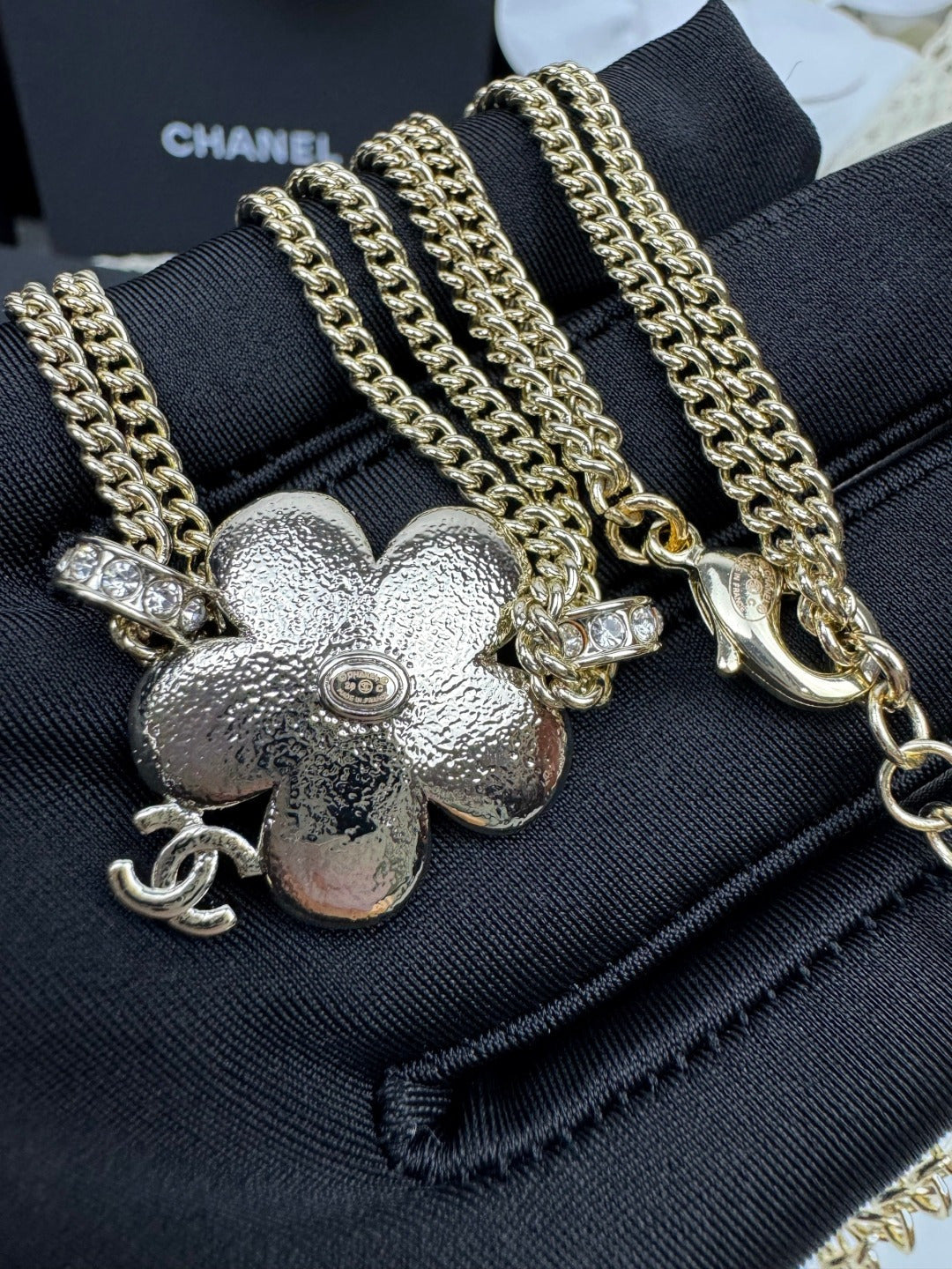 [Renovia Jewelry]New Blue Floral Double-Layer Necklace