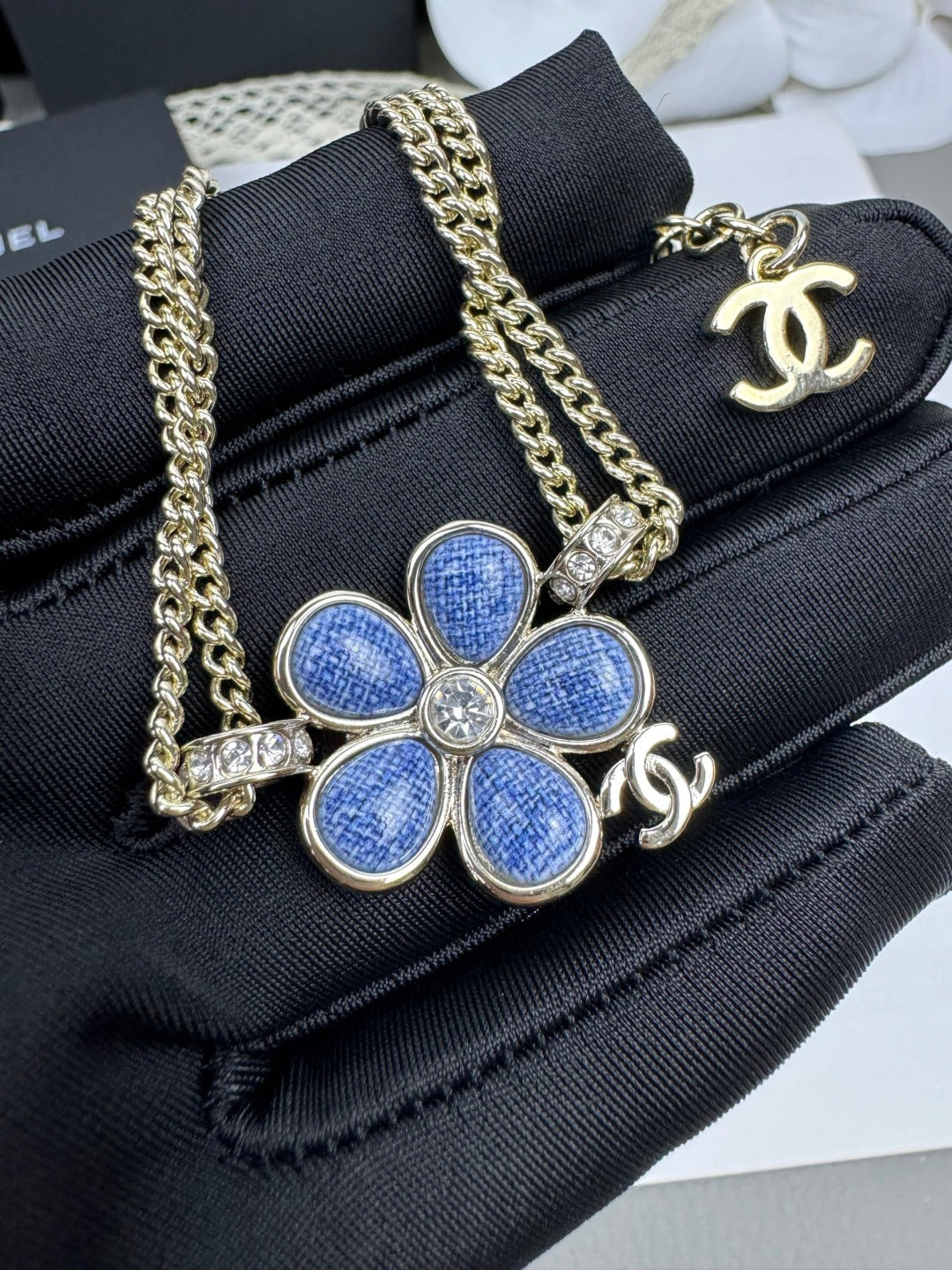 [Renovia Jewelry]VOLTE New Blue Floral Double-Layer Bracelet