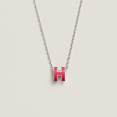 [Renovia Jewelry]H NECKLACE PINK