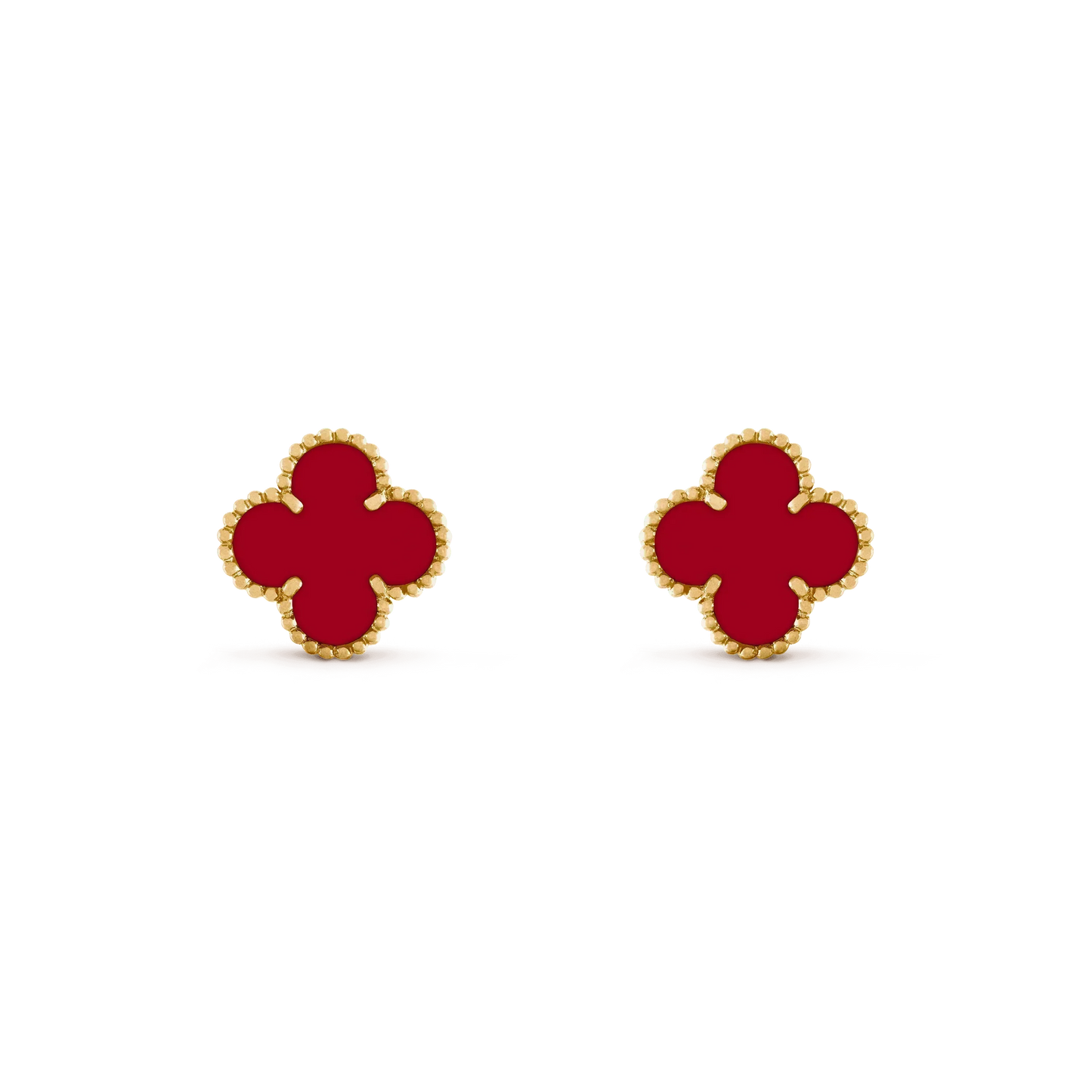 [Renovia Jewelry]CLOVER MEDIUM 1 MOTIFS CARNELIAN  EARRINGS