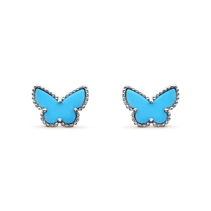 [Renovia Jewelry]BUTTERFLY TURQUOISE EARRINGS SILVER