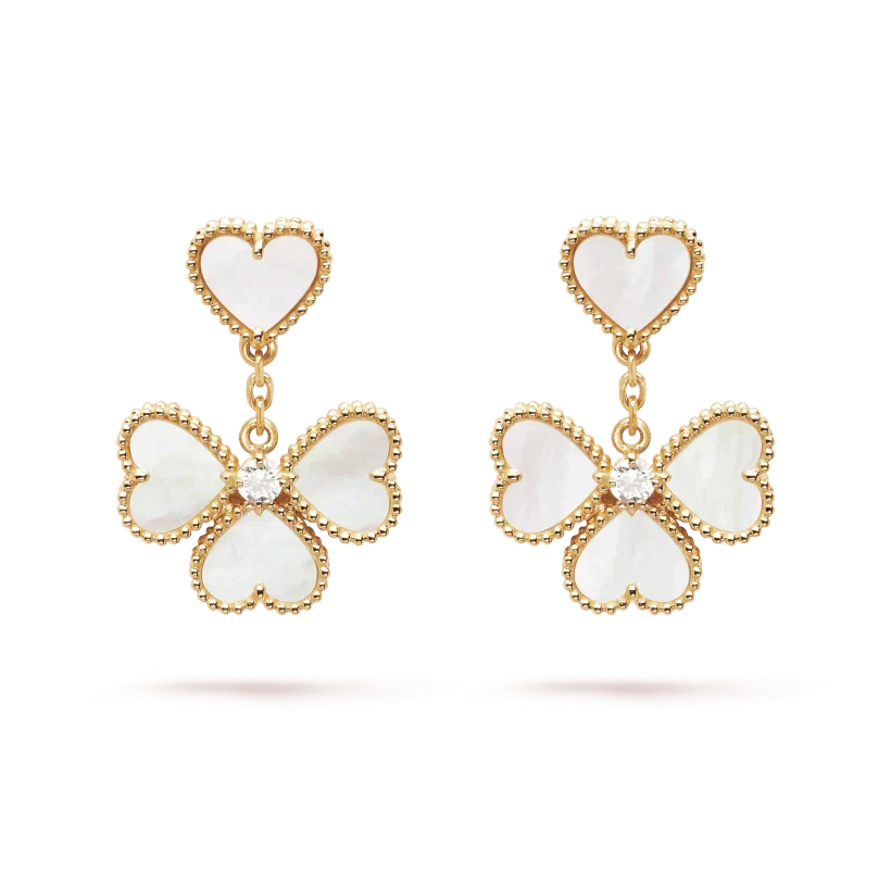 [Renovia Jewelry]CLOVER SWEET WHITE MOP EARRINGS