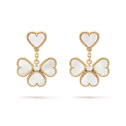 [Renovia Jewelry]CLOVER SWEET WHITE MOP EARRINGS