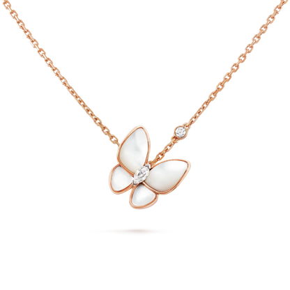 [Renovia Jewelry]BUTTERFLY MOP DIAMOND NECKLACE