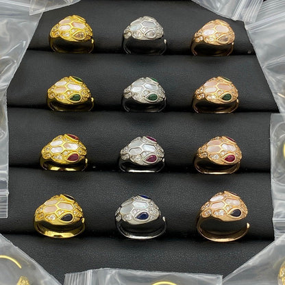 [Renovia Jewelry]BRAND NEW ASSORTED SNAKE HEAD MOTHER OF PEARL RINGS