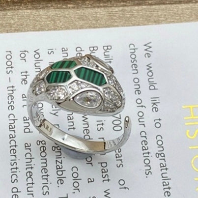 [Renovia Jewelry]BRAND NEW ASSORTED SNAKE HEAD MALACHITE RINGS
