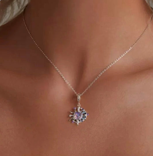 Magic Sun and Moon Pendant Necklace