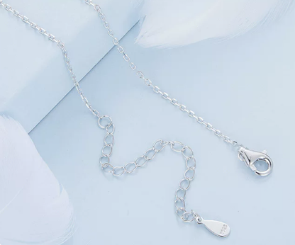 Platinum Bow Necklace
