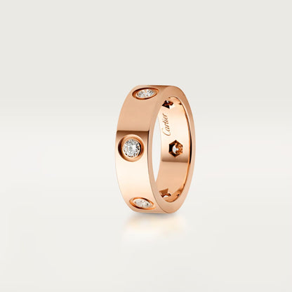[Renovia Jewelry]LOVE 5.5MM 6 DIAMOND RING