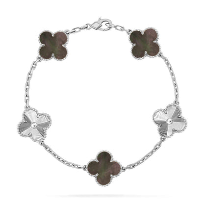 [Renovia Jewelry] CLOVER 5 MOTIF GRAY MOP BRACELET COLLECTION