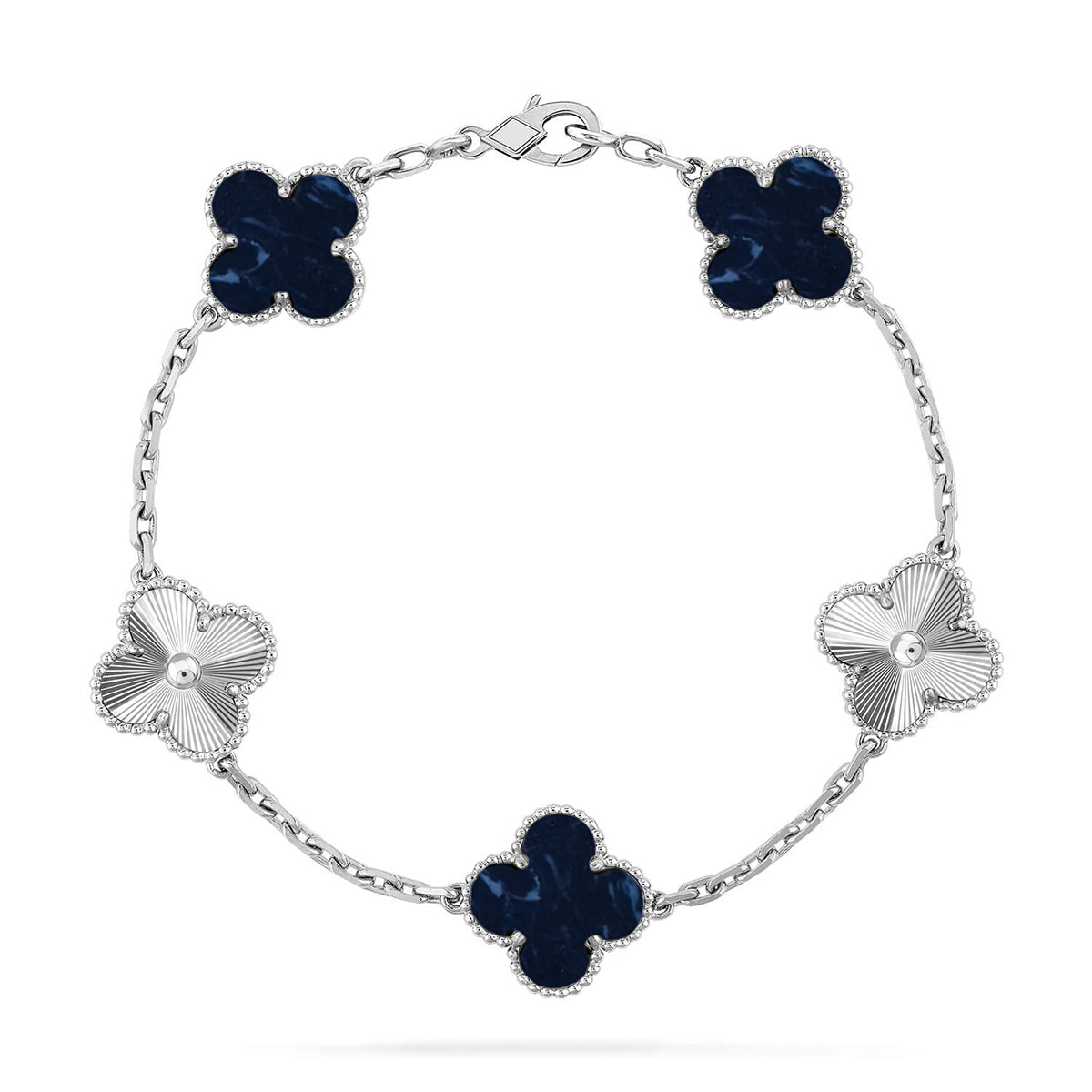 [Renovia Jewelry]CLOVER 5 MOTIF PIETERSITE BRACELET COLLECTION