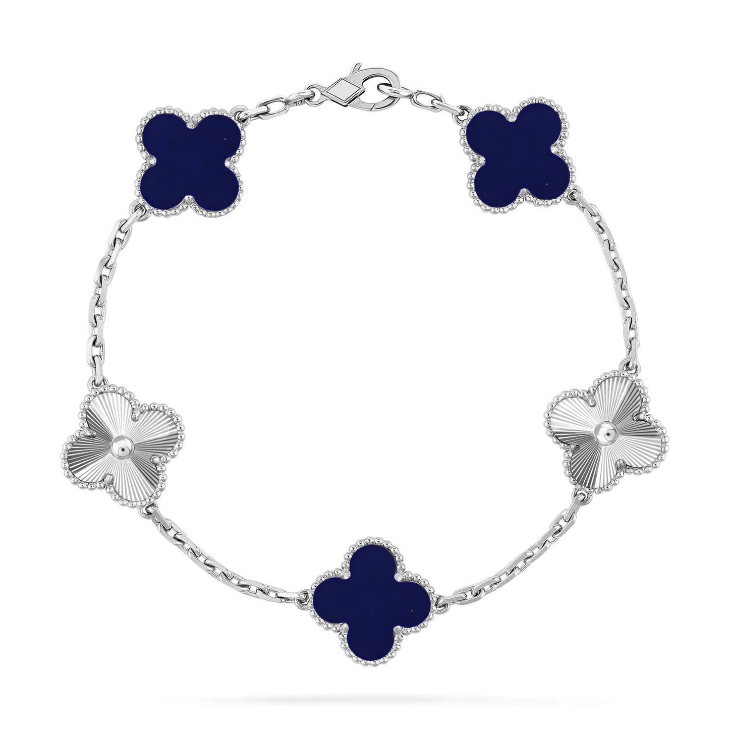 [Renovia Jewelry]CLOVER 5 MOTIF LAPIS LAZULI BRACELET COLLECTION