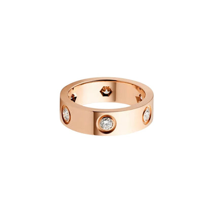 [Renovia Jewelry]LOVE 5.5MM 6 DIAMOND RING