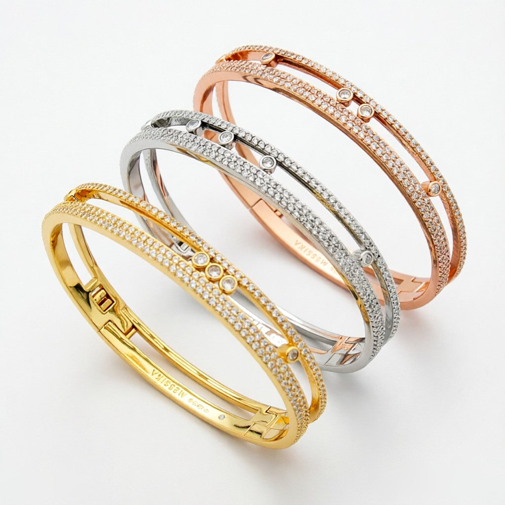 [Renovia Jewelry]Move Romane pavé bangle