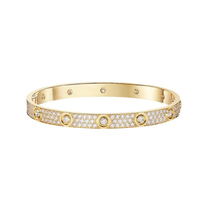 [Renovia Jewelry]LOVE BRACELET 6.1MM DIAMOND-PAVED 10 BIG DIAMONDS