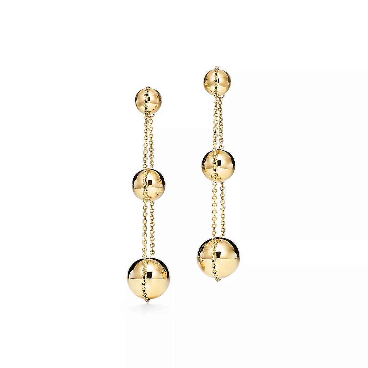 [Renovia Jewelry]TRIPLE DROP GOLD EARRINGS